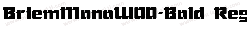 BriemMonoW00-Bold Regular Chisel No字体转换